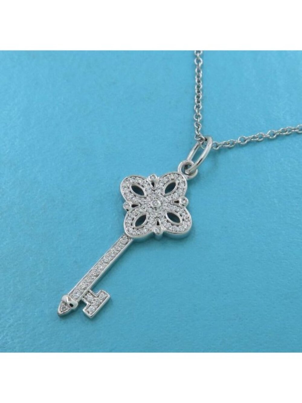 Tiffany & Co Victoria Diamond Charm Mini Necklace